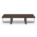 Luxusní konferenční stolek z barevného kovu a dřeva - Anacleto