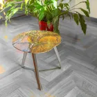 Konferenční stolek vyrobený z mramoru a oceli vyrobený v Itálii - Prince Viadurini