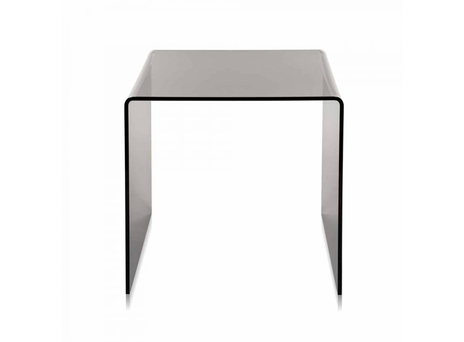 Konferenční stolek uzené moderní 40x40cm Terry malý, v Itálii Viadurini