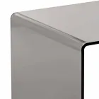 Konferenční stolek uzené moderní 40x40cm Terry malý, v Itálii Viadurini