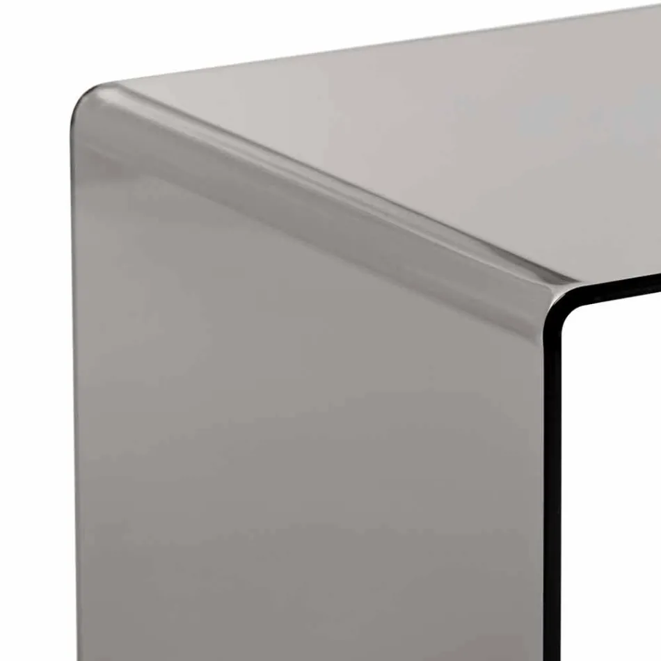 Konferenční stolek uzené moderní 40x40cm Terry malý, v Itálii Viadurini