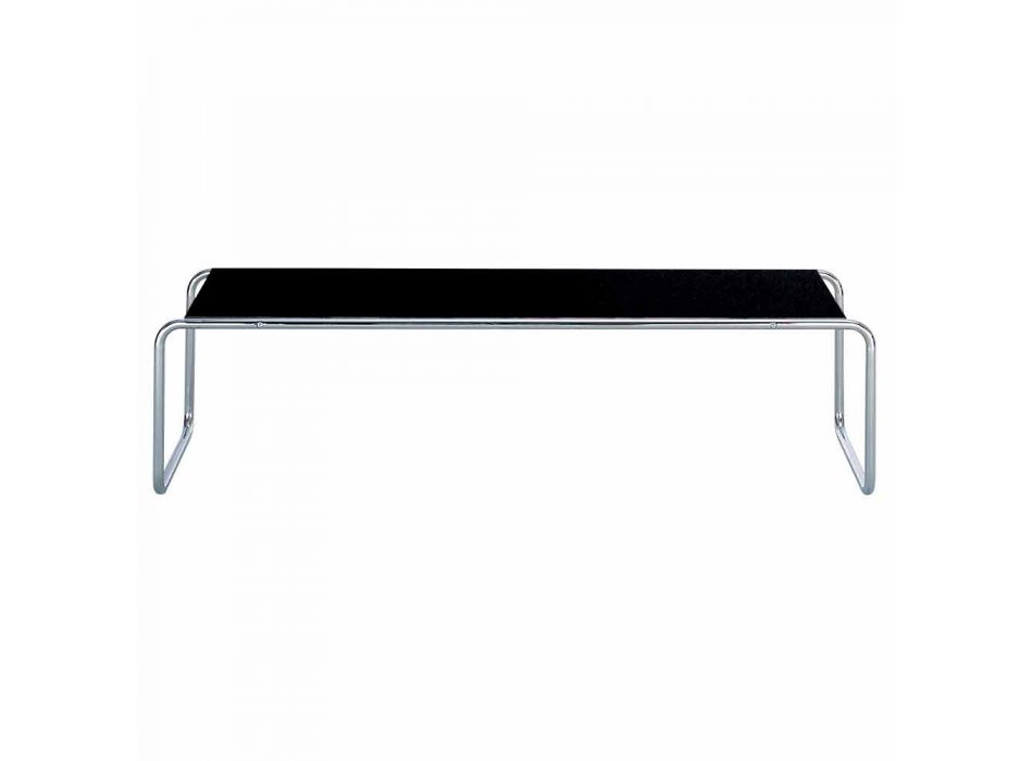 Konferenční stolek z chromované oceli s laminovanou deskou vyrobený v Itálii - Ariete Viadurini