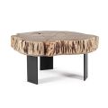 Homemotion konferenční stolek z oceli a přírodního akátového dřeva - Camala