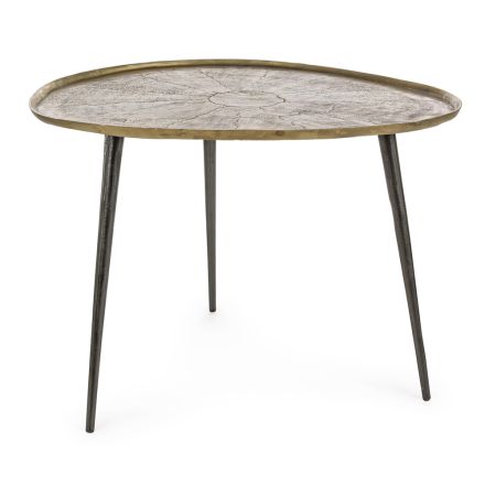 Homemotion starožitný a pokovený hliníkový konferenční stolek - Giacinta Viadurini