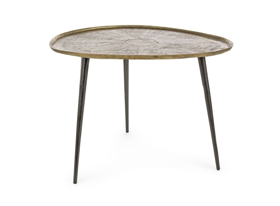 Homemotion starožitný a pokovený hliníkový konferenční stolek - Giacinta Viadurini