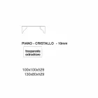 Konferenční stolek z čirého transparentního křišťálu vyrobený v Itálii - lithium Viadurini