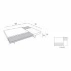 Konferenční stolek Fenix s průhlednými nohami vyrobený v Itálii - Justin Viadurini