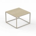 Designový zahradní konferenční stolek, horní deska ze čtvercového mramoru - Suave od Vondom