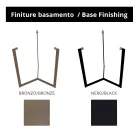 Kameninový konferenční stolek s ocelovou základnou Made in Italy - Aspira Viadurini