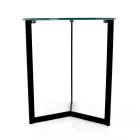 Kameninový konferenční stolek s ocelovou základnou Made in Italy - Aspira Viadurini