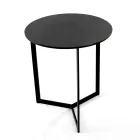 Kameninový konferenční stolek s ocelovou základnou Made in Italy - Aspira Viadurini