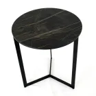 Kameninový konferenční stolek s ocelovou základnou Made in Italy - Aspira Viadurini