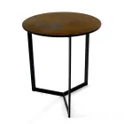 Kameninový konferenční stolek s ocelovou základnou Made in Italy - Aspira Viadurini