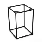 Kameninový konferenční stolek a ocelová základna Made in Italy - Birba Viadurini