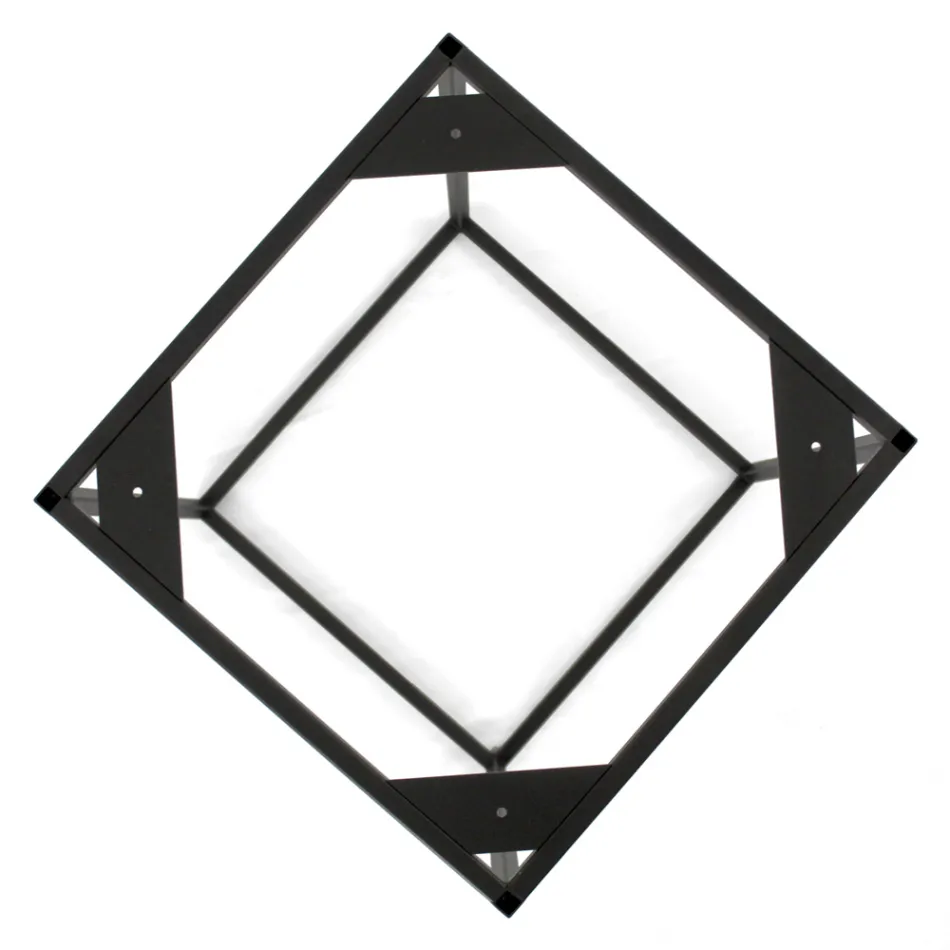 Kameninový konferenční stolek a ocelová základna Made in Italy - Birba Viadurini