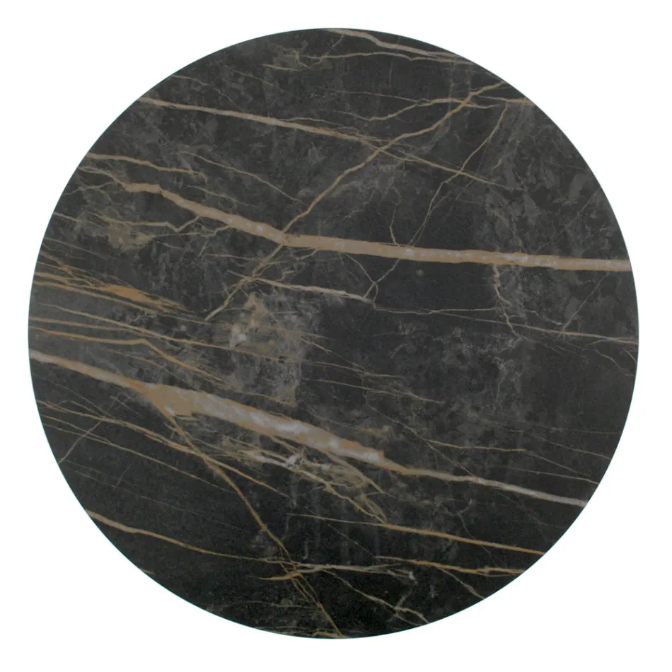 Konferenční stolek z porcelánu Grès a kulatého podstavce Made in Italy - Tullia Viadurini