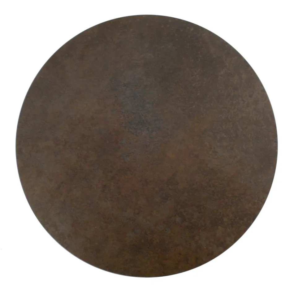 Konferenční stolek z porcelánu Grès a kulatého podstavce Made in Italy - Tullia Viadurini