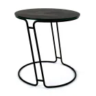 Konferenční stolek z porcelánu Grès a kulatého podstavce Made in Italy - Tullia Viadurini