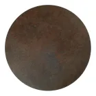 Konferenční stolek z kulaté kameniny a podstavce se 3 půlměsíci Made in Italy - Arepa Viadurini