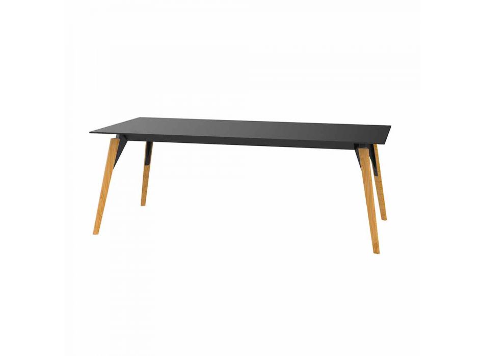 Konferenční stolek v bílém nebo černém laminátu ve 2 velikostech - Faz Wood od Vondom Viadurini