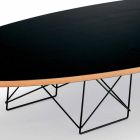 Konferenční stolek z černého laminátu a lakované oceli vyrobený v Itálii - Persefone Viadurini