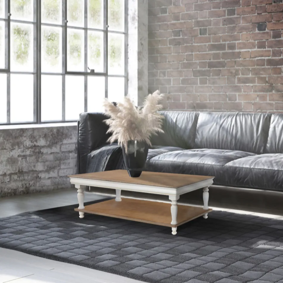 Konferenční stolek z masivního bukového dřeva Made in Italy - Frigg Viadurini