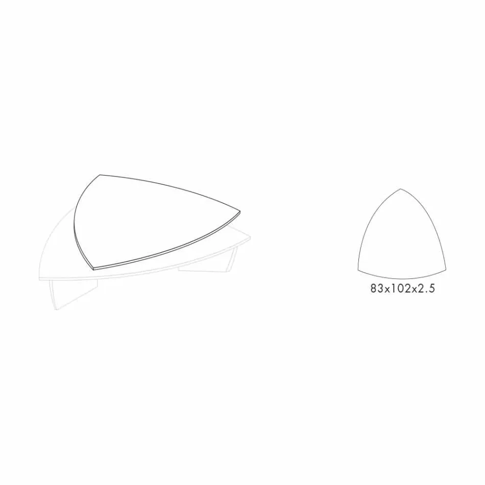 Konferenční stolek v lakovaném MDF s otočnou deskou vyrobený v Itálii - Lisa Viadurini