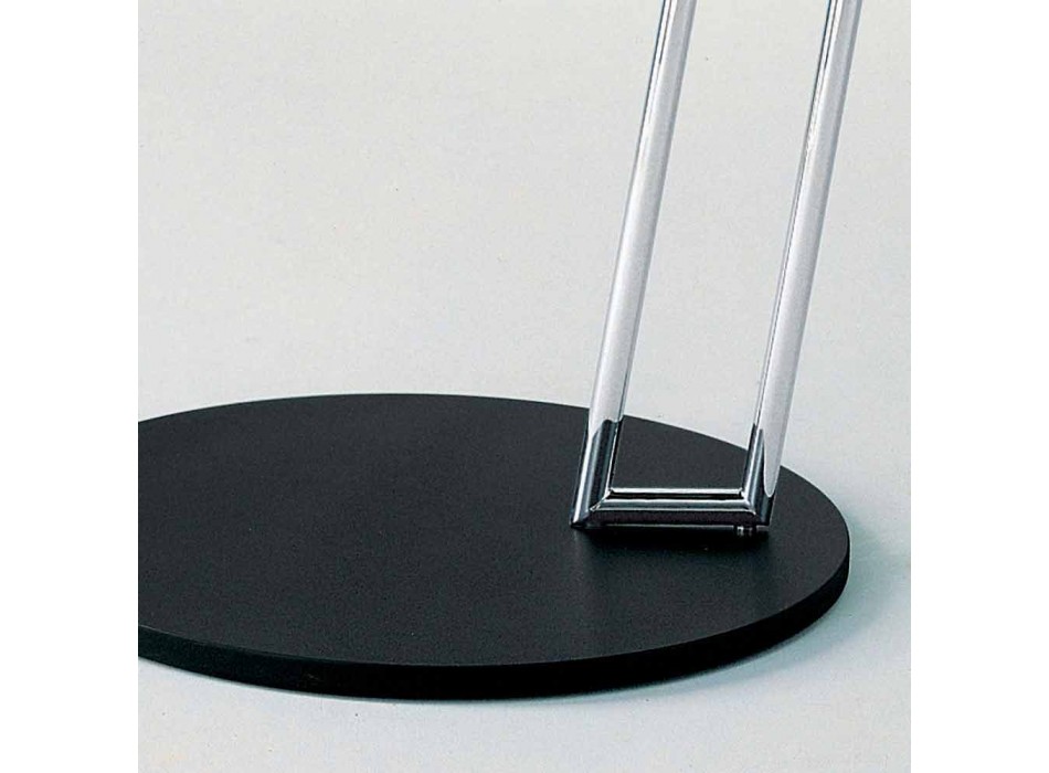 Konferenční stolek v černé lakované MDF a oceli Made in Italy - Sestante Viadurini