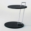 Konferenční stolek v černé lakované MDF a oceli Made in Italy - Sestante