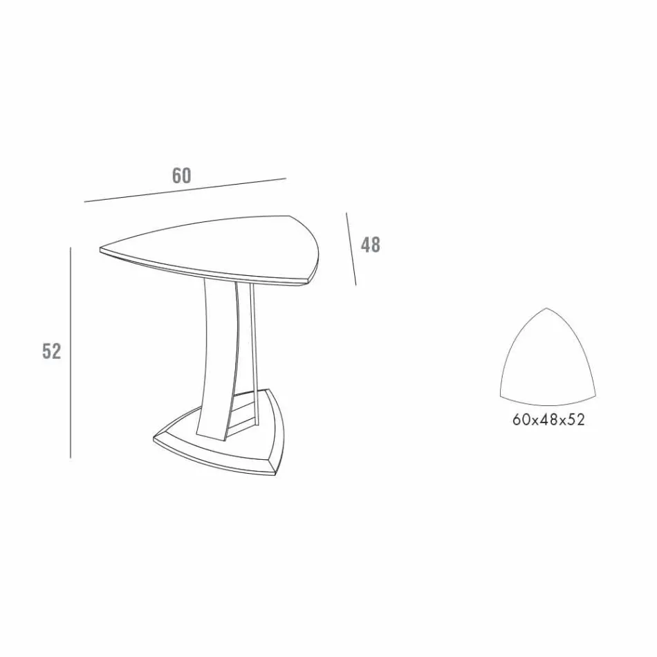 Konferenční stolek v lakovaném MDF vyrobený v Itálii, vysoká kvalita - Lisa Viadurini
