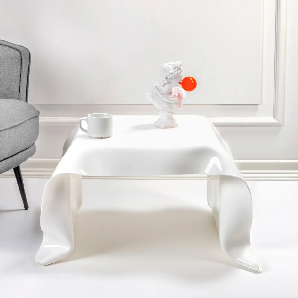 Ručně tažený konferenční stolek z plexiskla Made in Italy - Pippo Viadurini