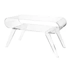 Konferenční stolek z průhledného plexiskla nebo s designovým dřevem - sádrou Viadurini