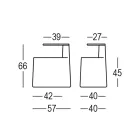 Konferenční stolek z polyetylenu a březového dřeva Made in Italy - Clio Viadurini