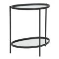 Zrcadlový konferenční stolek s černou železnou strukturou - Archimede