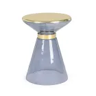 Konferenční stolek ze skla a elegantní mosazné oceli - Torige Viadurini