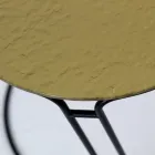 Skleněný konferenční stolek a kulatá základna Made in Italy - Tullia Viadurini