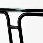 Skleněný konferenční stolek a kulatá základna Made in Italy - Tullia Viadurini