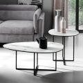 Konferenční stolek z vrstveného skla a kovu Made in Italy - Sedona
