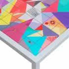 Modern coffee metal 50x50cm obývací pokoj Nina, made in Italy Viadurini