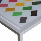 Modern coffee metal 50x50cm obývací pokoj Nina, made in Italy Viadurini