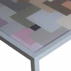 Modern coffee metal 50x50cm obývací pokoj Nina, made in Italy Viadurini