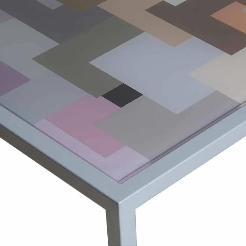 Modern coffee metal 50x50cm obývací pokoj Nina, made in Italy Viadurini