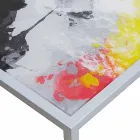 Modern coffee metal 50x50cm obývací pokoj Nina, made in Italy Viadurini