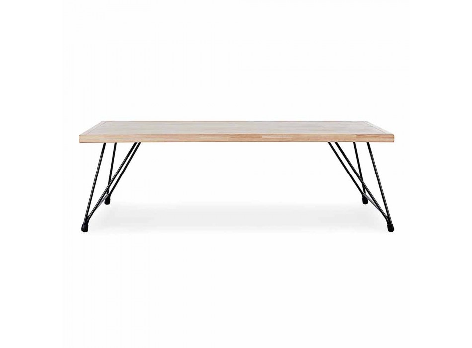 Moderní konferenční stolek Homemotion s dřevěnou deskou - Accino Viadurini