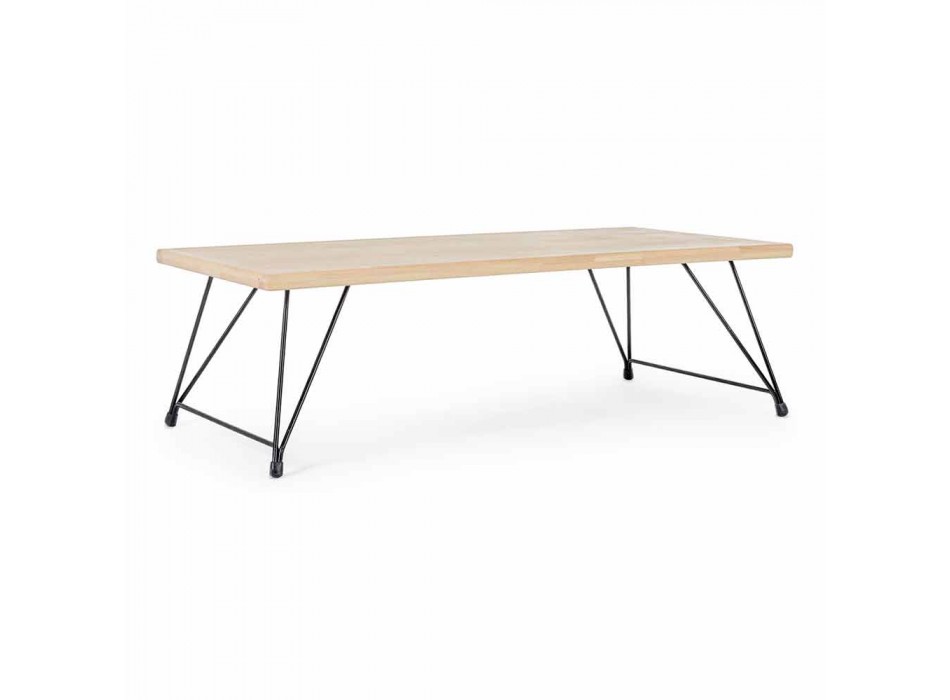 Moderní konferenční stolek Homemotion s dřevěnou deskou - Accino Viadurini