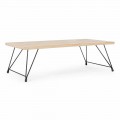 Moderní konferenční stolek Homemotion s dřevěnou deskou - Accino