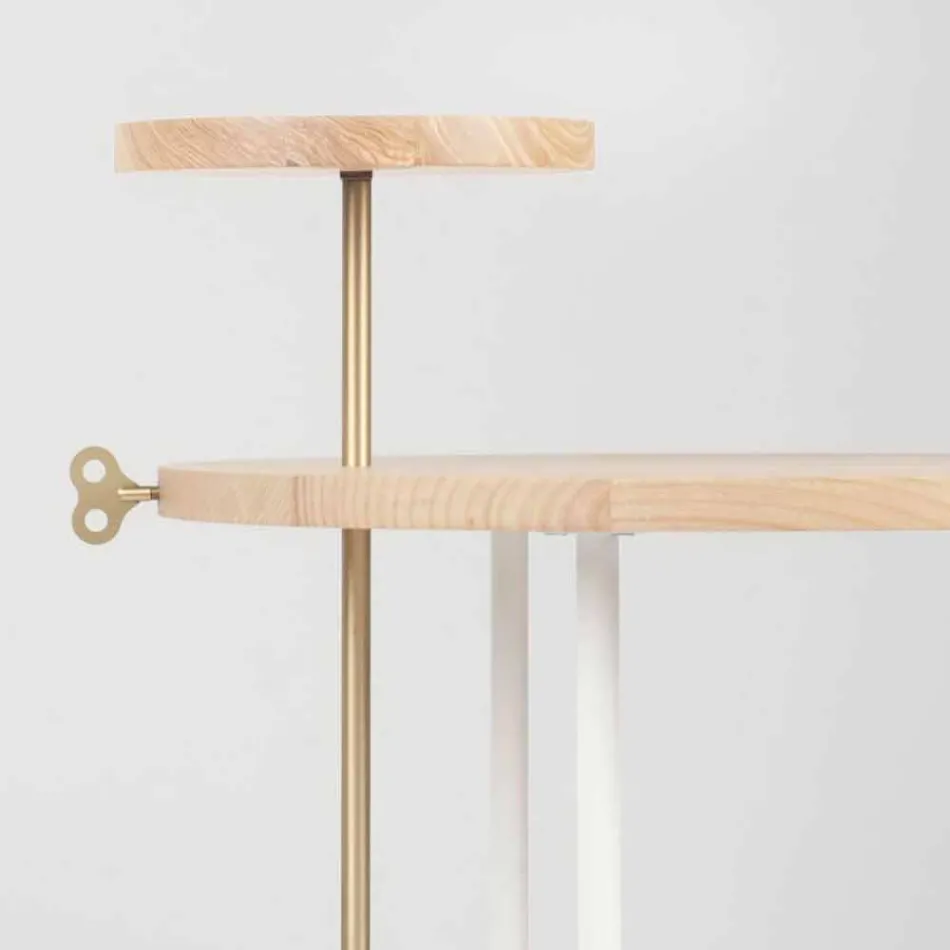 Moderní konferenční stolek s kulatým popelníkem vyrobený v Itálii - Velino Viadurini