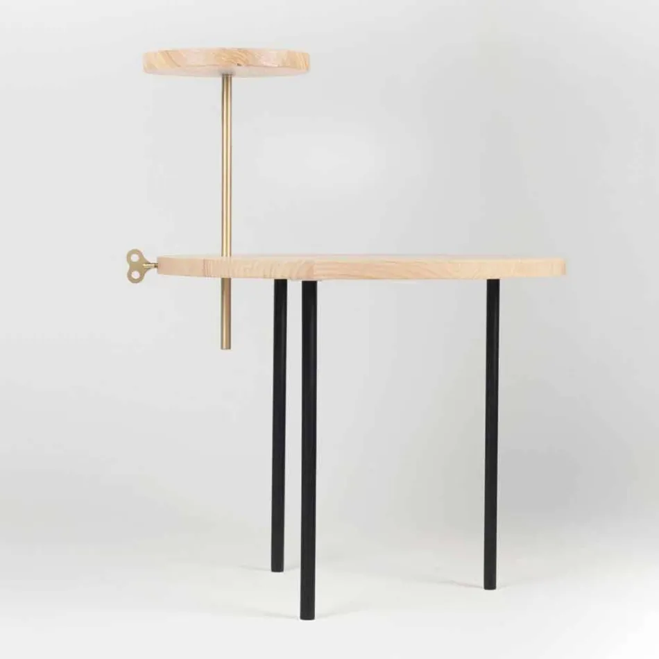 Moderní konferenční stolek s kulatým popelníkem vyrobený v Itálii - Velino Viadurini