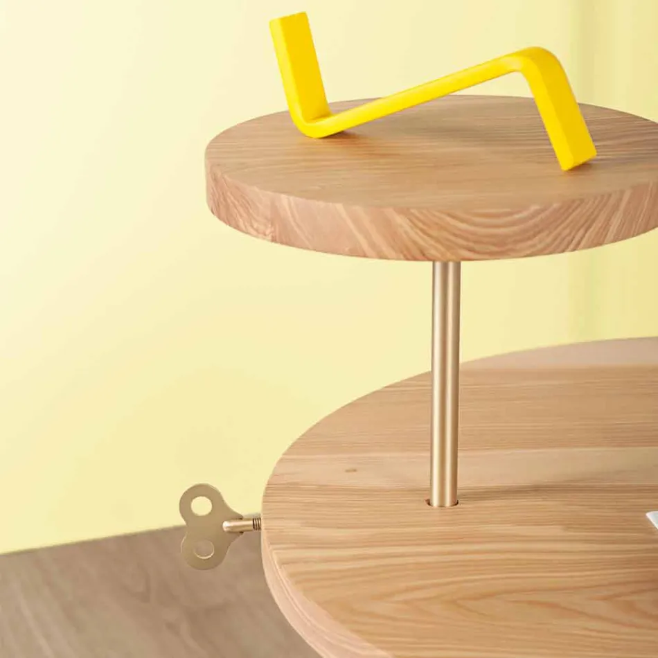 Moderní konferenční stolek s kulatým popelníkem vyrobený v Itálii - Velino Viadurini