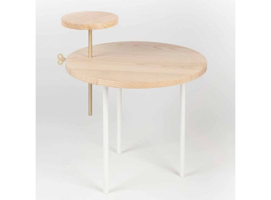 Moderní konferenční stolek s kulatým popelníkem vyrobený v Itálii - Velino Viadurini